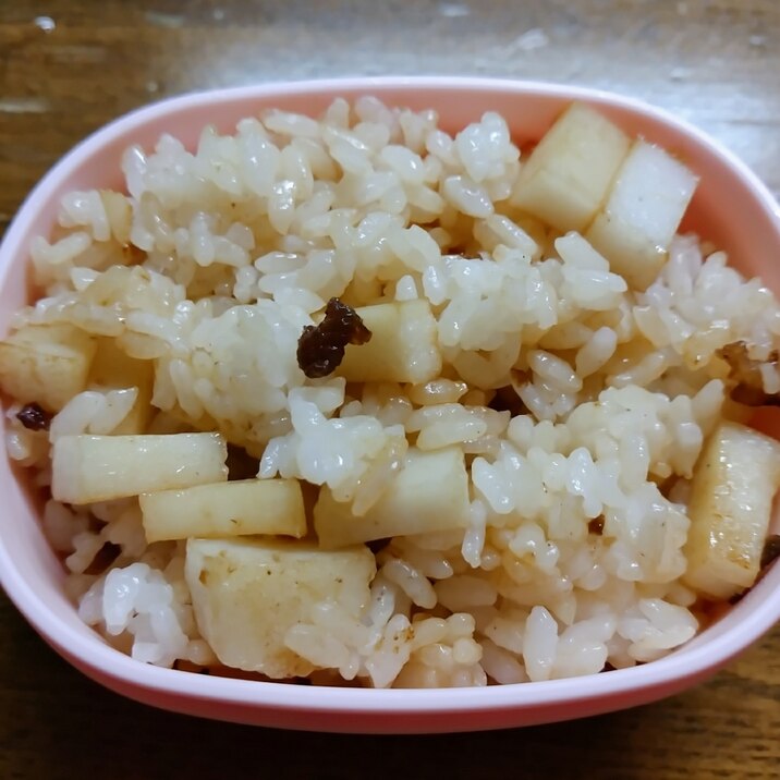 上天ぷらとミンチのオイスター炒めご飯